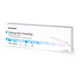 McKesson Absorbent Gelling Fiber Dressing McKesson 3/4 X 18 Inch Ribbon - Case of 50 - 87180-CS