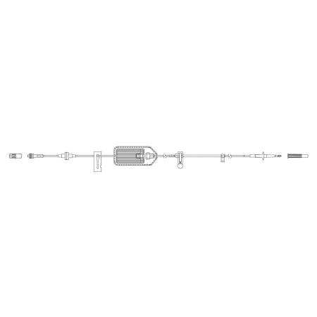 Zevex IV Pump Set Curlin® Pump Without Ports 0.2 Micron Filter 94 Inch Tubing Solution - Case of 20 - 340-4174-CS