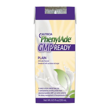 Nutricia North America Oral Supplement PhenylAde® GMP READY Plain Flavor Liquid 8.5 oz. Carton - Case of 18 - 139686-CS