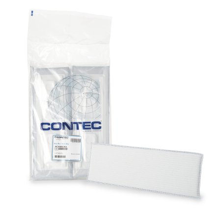 Contec Inc Cleanroom Wet Mop Pad Contec® Klean Max™ Sealed Edge Medium White Microfiber / Polyester Disposable - Case of 24 - HCKM3054-CS
