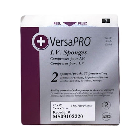 McKesson Split Sponges VersaPro™ 2 X 2 Inch Sterile 6-Ply - TR/35 - MS09102220-TR