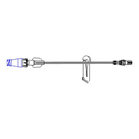 McKesson IV Extension Set McKesson Needle-Free Port Small Bore 7-1/2 Inch Tubing Without Filter Sterile - Case of 50 - MS930-CS