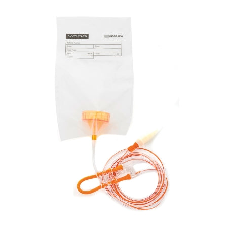 Zevex Enteral Screw Cap Set with ENFit® Connector Infinity Orange - Case of 30 - INFOCAP-A-CS