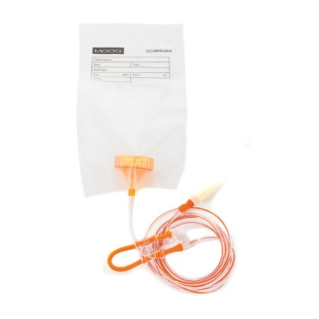 Zevex Enteral Screw Cap Set with ENFit® Connector Infinity Orange - Each - INFOCAP-A-EA