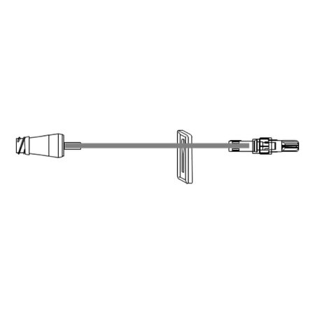 McKesson IV Extension Set McKesson Needle-Free Port Small Bore 7-1/2 Inch Tubing Without Filter Sterile - Case of 50 - MS934-CS