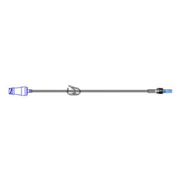 McKesson IV Extension Set McKesson Needle-Free Port 14 Inch Tubing Without Filter Sterile - Case of 50 - MS938-CS