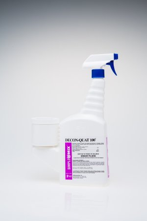Veltek Associates DECON-QUAT® 100 Surface Disinfectant Cleaner Quaternary Based Pump Spray Liquid 16 oz. Bottle Organic Scent Sterile - Case of 12 - DQ100-06-16Z-01-CS