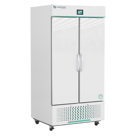 Horizon Scientific Inc Refrigerator Corepoint™ Scientific White Diamond Series Laboratory and Pharmacy Use 36 cu.ft. 2 Solid Swing Doors Cycle Defrost - Each - NSWDR362WWS/0-EA