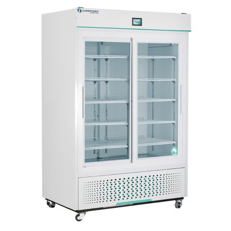 Horizon Scientific Inc Refrigerator Corepoint™ Scientific White Diamond Series Laboratory and Pharmacy Use 47 cu.ft. 2 Sliding Glass Doors Cycle Defrost - Each - NSWDR472WWG/0-EA