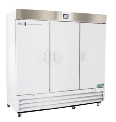 Horizon Scientific Inc Refrigerator ABS® Laboratory Use 72 cu.ft. 3 Solid Swing Doors Cycle Defrost - Each - ABT-HC-72S-TS-EA