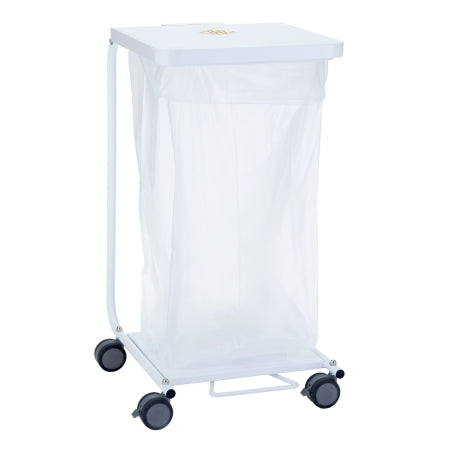 R & B Wire Products Hamper Stand Medium Duty Square Opening Foot Pedal Self-Closing Lid - Each - 691D-EA
