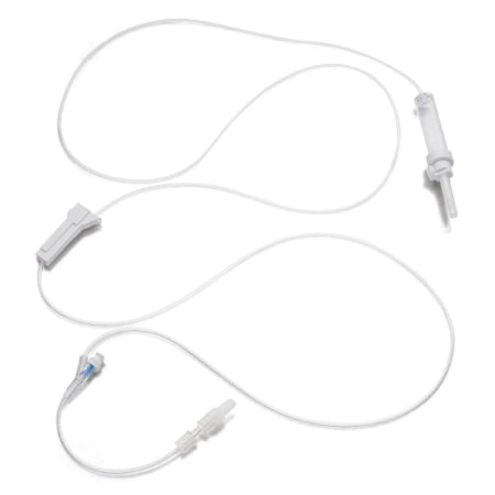 Medline Primary IV Administration Set Medline Gravity 1 Port 15 Drops / mL Drip Rate Without Filter 92 Inch Tubing Solution - Case of 50 - DYNDTN1529-CS