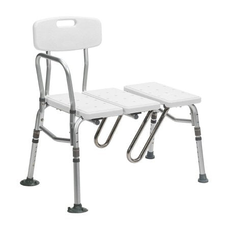 Drive Medical drive™ Splash Defense™ Knocked Down Bath Transfer Bench 17-1/2 to 22-1/2 Seat Height 400 lbs. Weight Capacity - Each - RTL12032KDR-EA