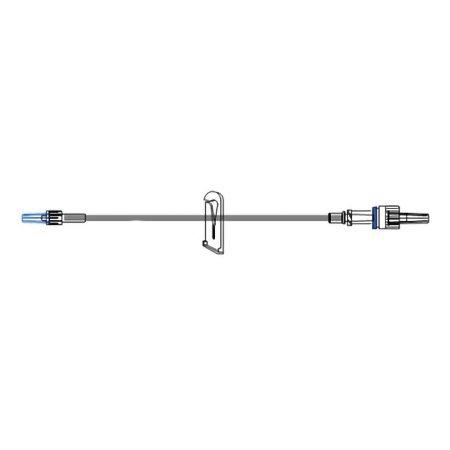McKesson IV Extension Set McKesson Needle-Free Port 30 Inch Tubing Without Filter Sterile - Case of 50 - MS430S-CS