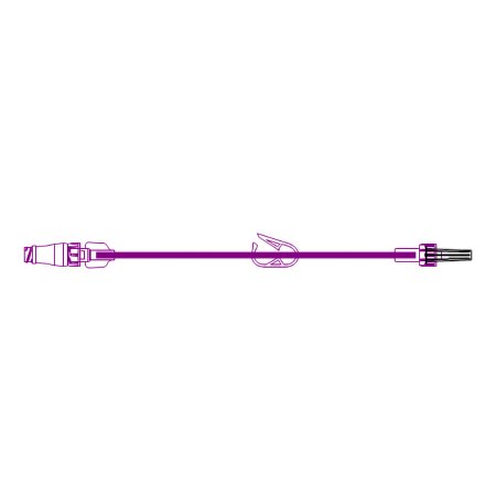 McKesson IV Extension Set McKesson Needle-Free Port Small Bore 14 Inch Tubing Without Filter Sterile - Case of 50 - MS935-CS