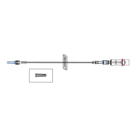 McKesson IV Extension Set McKesson Micro Bore 62 Inch Tubing Without Filter Sterile - Each - MS960SP-EA