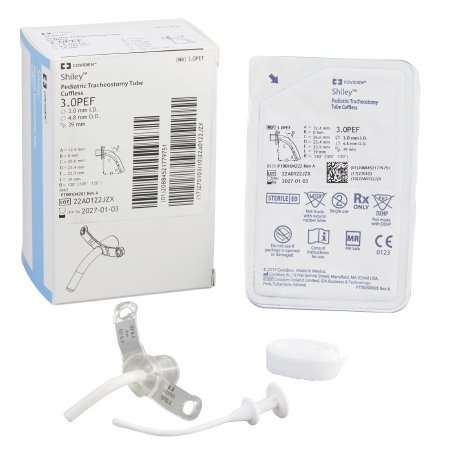 Medtronic MITG Uncuffed Tracheostomy Tube Shiley™ Size 3.0 Pediatric - Each - 3.0PEF-EA