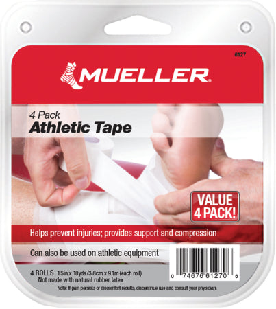 Mueller Sports Medicine Athletic Tape Mueller® Mtape White 1-1/2 Inch X 10 Yard Cotton / Zinc Oxide NonSterile - Each - 6127-EA