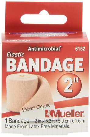 Mueller Sports Medicine Elastic Bandage Mueller® 2 Inch X 5.3 Foot Single Hook and Loop Closure Beige NonSterile Standard Compression - Each - 6152-EA