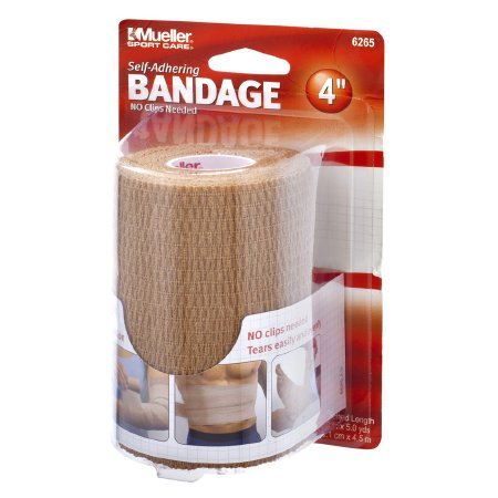 Mueller Sports Medicine Cohesive Bandage Mueller® 4 Inch X 5 Yard Self-Adherent Closure Beige NonSterile Standard Compression - Each - 6265-EA