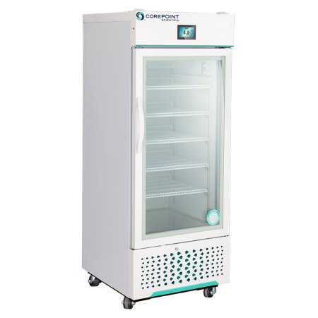 Horizon Scientific Inc Refrigerator Corepoint™ Scientific White Diamond Series Laboratory and Pharmacy Use 12 cu.ft. 1 Swing Glass Door Cycle Defrost - Each - NSWDR121WWG/0-EA