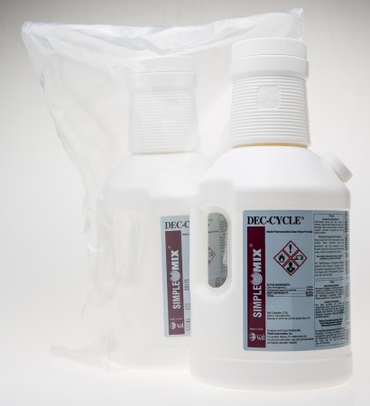 Veltek Associates DECON-CYCLE SimpleMix Surface Disinfectant Cleaner Germicidal Manual Pour Liquid 1 gal. Bottle Alcohol Scent Sterile - Case of 4 - DCY2-04-1/2Z-CS