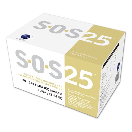 Vitaflo USA LLC Oral Supplement S.O.S.™ 25 Neutral Flavor Powder 52 Gram Individual Packet - Case of 30 - 52285-CS