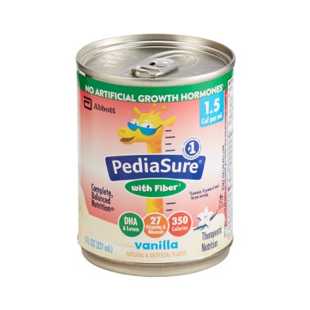 Abbott Nutrition Pediatric Oral Supplement PediaSure® 1.5 Cal with Fiber 8 oz. Can Liquid Fiber - Case of 24 - 67374-CS