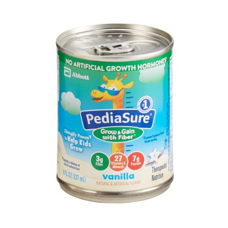 Abbott Nutrition Pediatric Oral Supplement PediaSure® Grow & Gain with Fiber 8 oz. Can Liquid Fiber - Case of 24 - 67529-CS