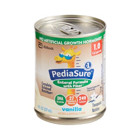 Abbott Nutrition Pediatric Tube Feeding Formula PediaSure® 1.0 Cal with Fiber 8 oz. Can Liquid Fiber - Case of 24 - 67403-CS