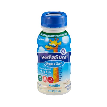 Abbott Nutrition Pediatric Oral Supplement PediaSure® Grow & Gain Shake 8 oz. Bottle Liquid Calories - Case of 24 - 67533-CS