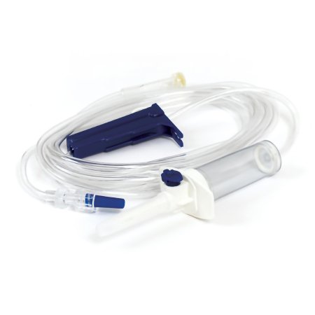 TrueCare Biomedix Primary IV Administration Set TrueCare™ Gravity 1 Port 20 Drops / mL Drip Rate 15 Micron Filter 92 Inch Tubing Solution - Box of 50 - TCBINF001-BX
