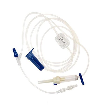 TrueCare Biomedix IV Pump Set TrueCare™ Pump 1 Port 10 Drops / mL Drip Rate With Filter 102 Inch Tubing - Box of 50 - TCBINF6481-BX