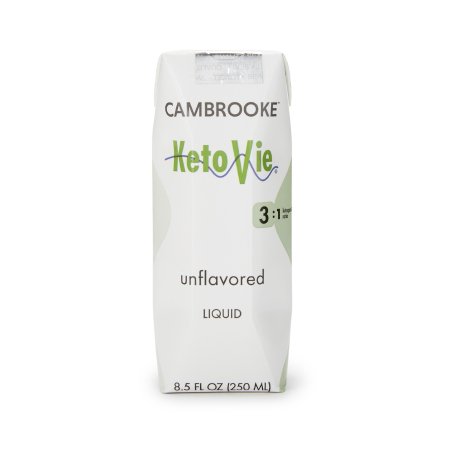 Cambrooke Therapeutics Oral Supplement KetoVie® 3:1 Unflavored Liquid 8.5 oz. Carton - Case of 30 - 50403-CS