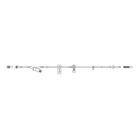 Zevex IV Pump Set Curlin® Pump 1 Port 20 Drops / mL Drip Rate Without Filter 98 Inch Tubing Solution - Case of 20 - 340-4133-CS