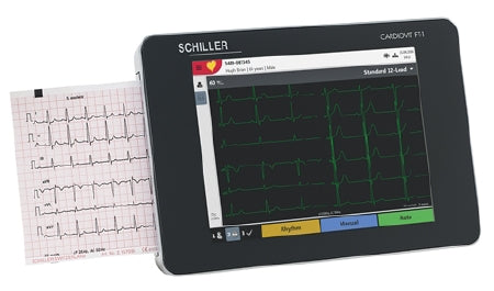 Schiller America Electrocardiograph Cardiovit® FT-1 Battery Operated LCD Display Stress - Each - 0A.106000-EA