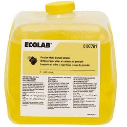 EcoLab Ecolab® Peroxide Multi-Surface Surface Disinfectant Cleaner Peroxide Based Manual Pour Liquid 2 Liter Jug Scented NonSterile - Case of 2 - 6100791-CS