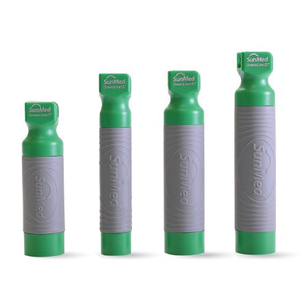 Sun Med Laryngoscope Handle GreenLine®/D™ Conventional Disposable Standard Handle - Box of 20 - 5-5338-12-BX