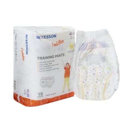 McKesson Unisex Toddler Training Pants McKesson Pull On with Tear Away Seams Size 4T to 5T Disposable Heavy Absorbency - Bag of 1 - TP-4T5T-BG