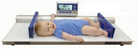 Befour Baby Scale Opti-Ped Digital LCD Display 60 lbs. Capacity Blue / White Battery Operated - Each - MX282-EA