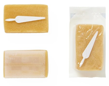Medline Impregnated Scrub Brush Orange - Case of 300 - DYND374081-CS