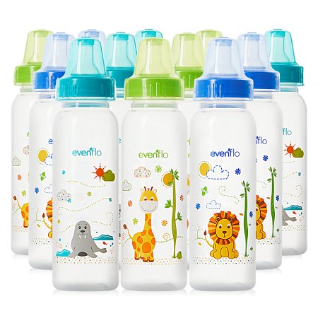 Evenflo Baby Bottle Evenflo Classic Prints 8 oz. Polypropylene - Case of 3 - 1338611-CS