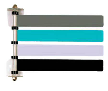Omnimed Exam Room Signal Flag Wall Mount 4 Flag 8 Inch Length - Each - 291714-EA