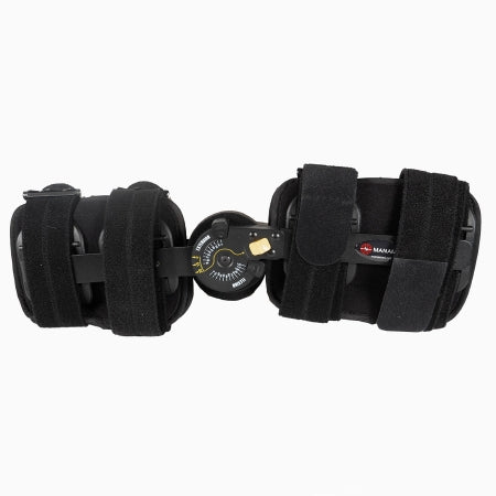 Manamed Knee Brace ManaEZ® Rom Elite Short One Size Fits Most D-Ring / Hook and Loop Strap Closure Left or Right Knee - Each - EZRS1833-EA