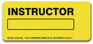 Wallcur Door Sign Directory Sign Wallcur® Wallcur's bright yellow Instructor Locator Sign is clearly visible in hospital corridors - Each - 901LS-EA