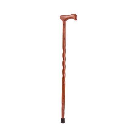 Mabis Healthcare Walking Stick Brazos™ Twisted Wood 37 Inch Height Red Cedar - Each - 502-3000-0158-EA