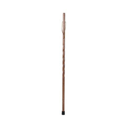 Mabis Healthcare Walking Stick Brazos™ Twisted Trekker Wood 48 Inch Height Red Oak - Each - 602-3000-1360-EA