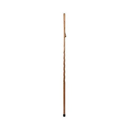 Mabis Healthcare Walking Stick Brazos™ Twisted Trekker Wood 55 Inch Height Brown Oak - Each - 602-3000-1353-EA