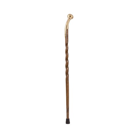 Mabis Healthcare Walking Stick Brazos™ Twisted Wood 37 Inch Height Brown Oak - Each - 502-3000-0239-EA