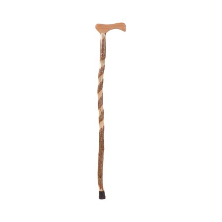 Mabis Healthcare Walking Stick Brazos™ Twisted Wood 37 Inch Height Sassafras - Each - 502-3000-0269-EA
